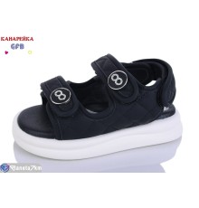 Дитячі босоніжки на літо (8 пар р.23-28) чорний  "GFB-Канарейка"