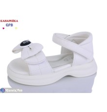 Дитячі босоніжки на літо (8 пар р.23-28) білий  "GFB-Канарейка"