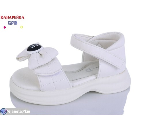 Дитячі босоніжки на літо (8 пар р.23-28) білий  "GFB-Канарейка"