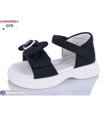 Дитячі босоніжки на літо (8 пар р.23-28) чорний  "GFB-Канарейка"