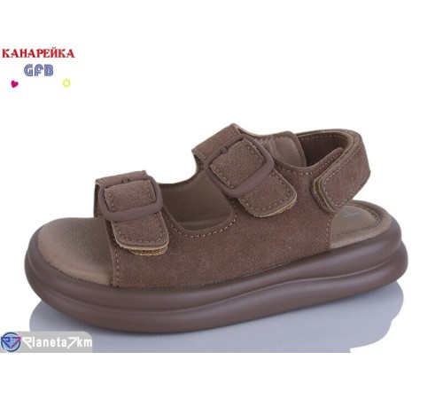 Дитячі босоніжки на літо (8 пар р.27-32) коричневий  "GFB-Канарейка"