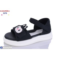 Дитячі босоніжки на літо (8 пар р.28-33) чорний  "GFB-Канарейка"