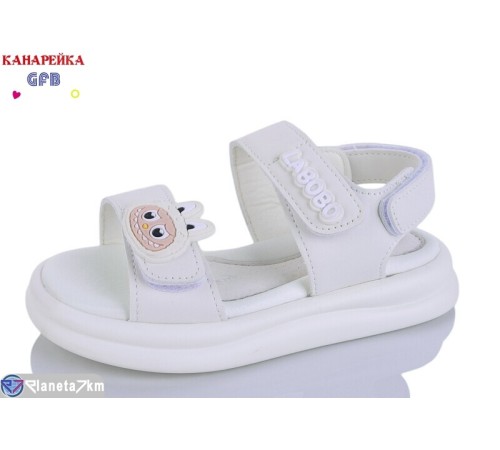 Дитячі босоніжки на літо (8 пар р.28-33) білий  "GFB-Канарейка"