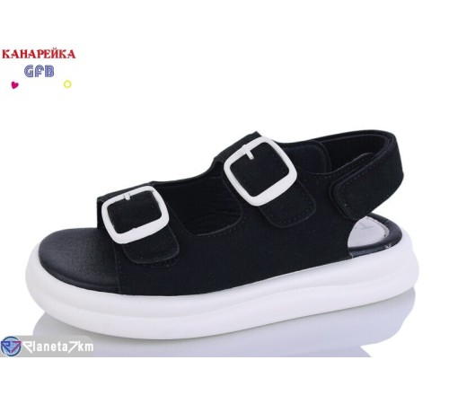 Дитячі босоніжки на літо (8 пар р.32-37) чорний  "GFB-Канарейка"