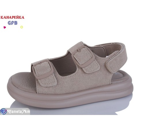 Дитячі босоніжки на літо (8 пар р.32-37) бежевий  "GFB-Канарейка"