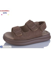 Дитячі босоніжки на літо (8 пар р.32-37) коричневий  "GFB-Канарейка"