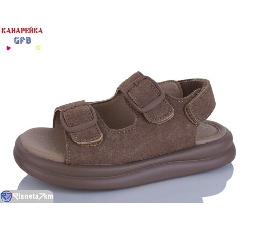 Дитячі босоніжки на літо (8 пар р.32-37) коричневий  "GFB-Канарейка"