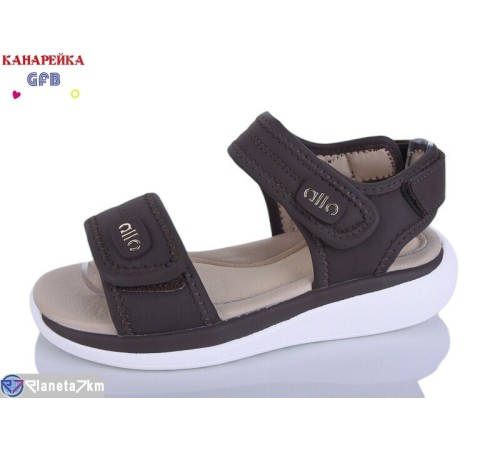 Дитячі босоніжки на літо (8 пар р.32-37) коричневий  "GFB-Канарейка"