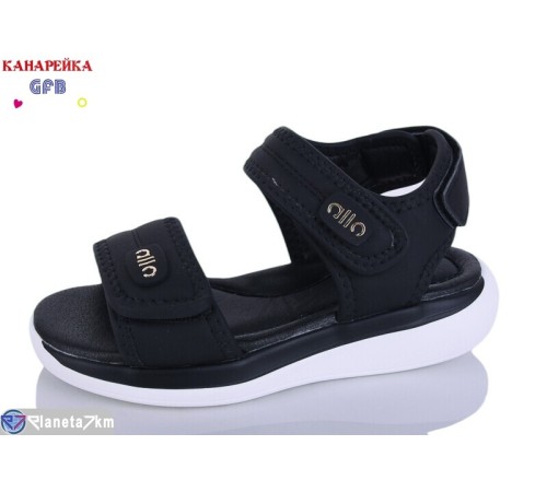 Дитячі босоніжки на літо (8 пар р.32-37) чорний  "GFB-Канарейка"