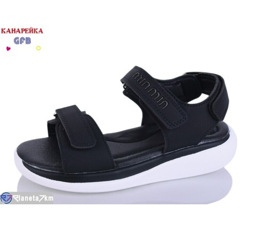 Дитячі босоніжки на літо (8 пар р.32-37) чорний  "GFB-Канарейка"