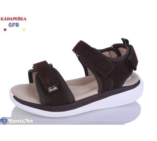 Дитячі босоніжки на літо (8 пар р.32-37) коричневий  "GFB-Канарейка"