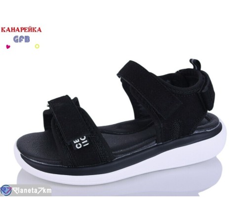 Дитячі босоніжки на літо (8 пар р.32-37) чорний  "GFB-Канарейка"