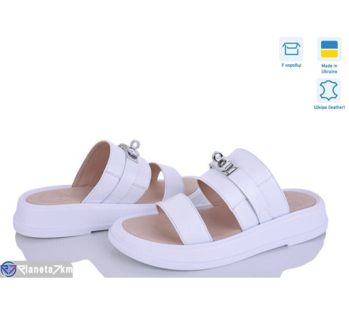 Шлепки жіночі на літо (6 пар р.36-40) білий  "Linda"