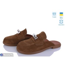 Шлепки жіночі на літо (6 пар р.36-40) коричневий  "Linda"