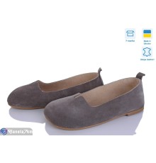 Балетки жіночі на літо (6 пар р.36-40) сірий  "Linda"