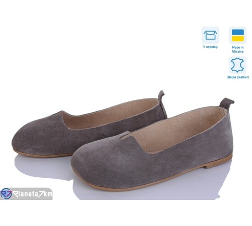 Балетки жіночі на літо (6 пар р.36-40) сірий  "Linda"