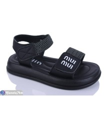 Дитячі босоніжки на літо (8 пар р.26-31) чорний  "Lilin"