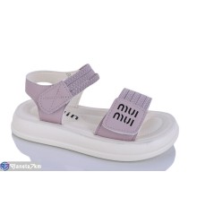 Дитячі босоніжки на літо (8 пар р.26-31) фіолетовий  "Lilin"