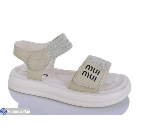 Дитячі босоніжки на літо (8 пар р.32-37) коричневий  "Lilin"