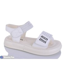 Дитячі босоніжки на літо (8 пар р.32-37) білий  "Lilin"