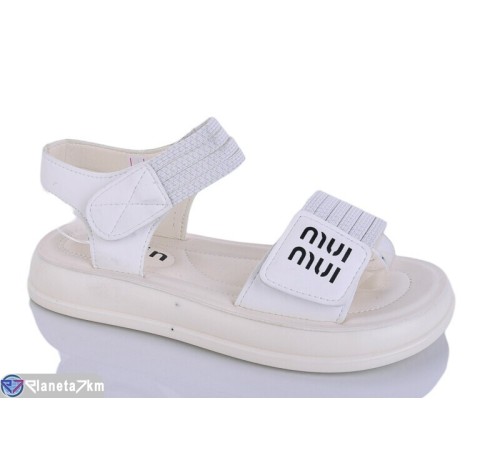 Дитячі босоніжки на літо (8 пар р.32-37) білий  "Lilin"