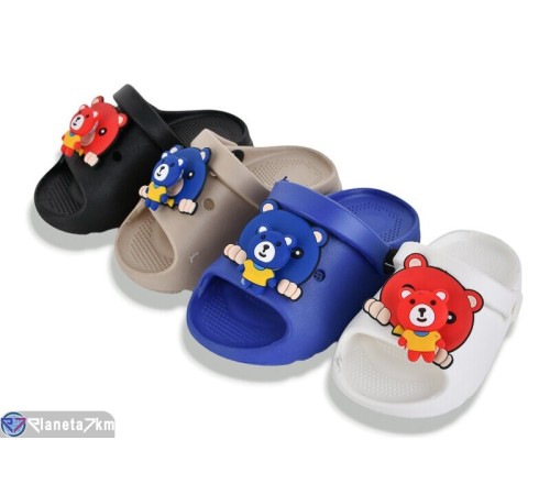 Шлепки дитячі на літо (12 пар р.18-23) мікс  "LINKA"