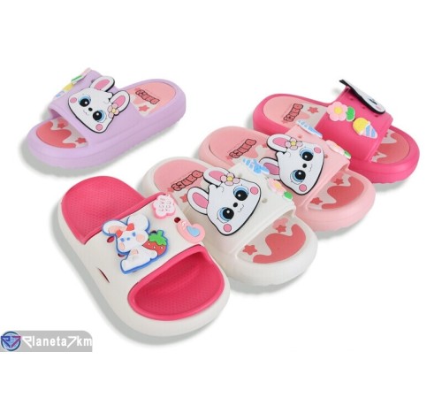 Шлепки дитячі на літо (12 пар р.24-29) мікс  "LINKA"