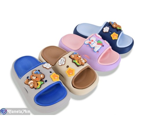 Шлепки дитячі на літо (12 пар р.28-33) мікс  "LINKA"