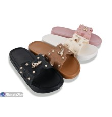 Шлепки жіночі на літо (12 пар р.36-41) мікс  "LINKA"