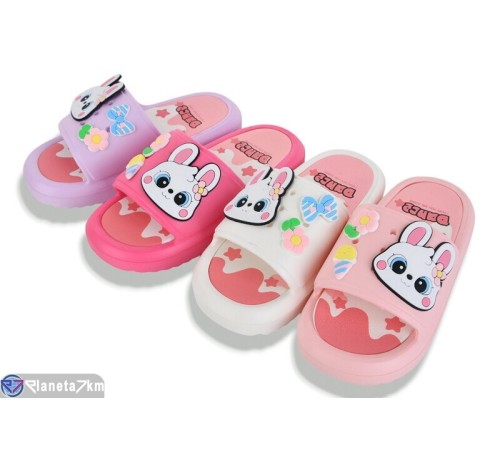 Шлепки дитячі на літо (12 пар р.30-35) мікс  "Melinda"