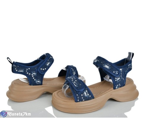 Дитячі босоніжки на літо (8 пар р.32-37) синій  "Laifakids"