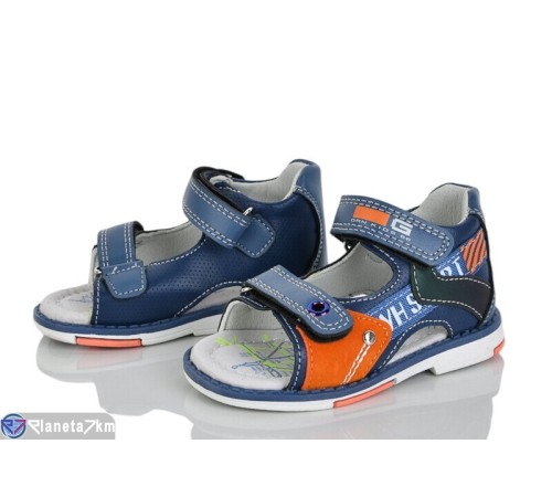 Сандалі дитячі на літо (8 пар р.19-24) синій  "Laifakids"