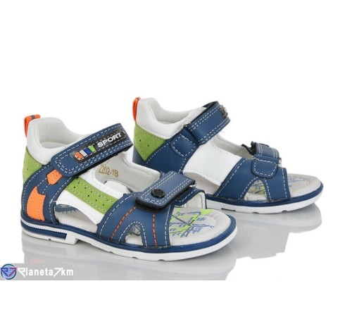 Сандалі дитячі на літо (8 пар р.20-25) синій  "Laifakids"