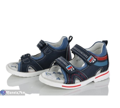 Сандалі дитячі на літо (8 пар р.21-26) синій  "Laifakids"