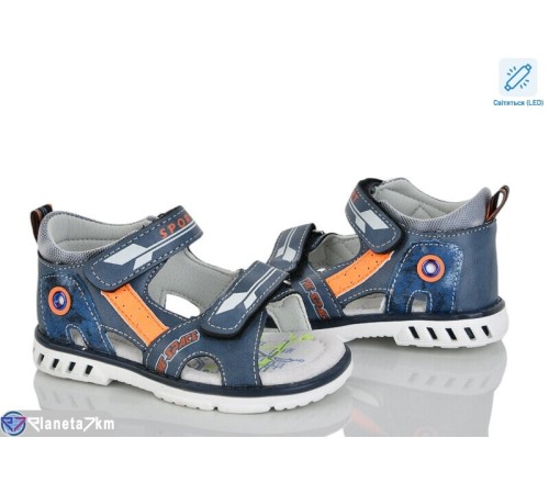 Сандалі дитячі на літо (8 пар р.21-26) синій  "Laifakids"
