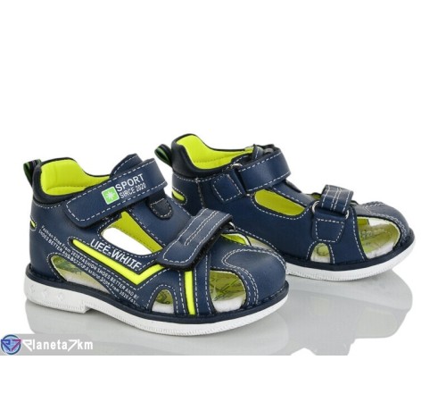 Сандалі дитячі на літо (8 пар р.21-26) синій  "Laifakids"