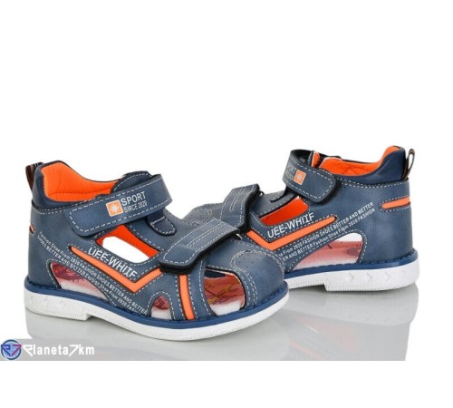 Сандалі дитячі на літо (8 пар р.21-26) синій  "Laifakids"