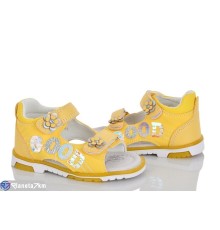 Дитячі босоніжки на літо (8 пар р.20-25) жовтий  "Laifakids"