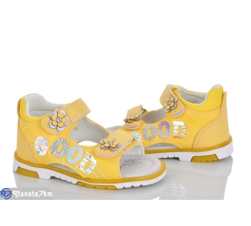 Дитячі босоніжки на літо (8 пар р.20-25) жовтий  "Laifakids"