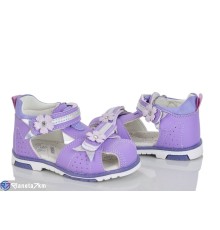 Дитячі босоніжки на літо (8 пар р.21-26) фіолетовий  "Laifakids"