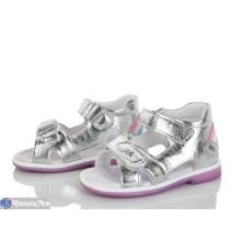 Дитячі босоніжки на літо (8 пар р.21-26) срібний  "Laifakids"