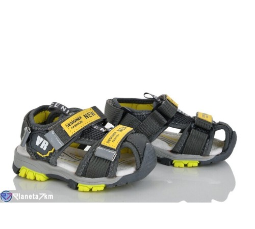 Сандалі дитячі на літо (8 пар р.21-26) сірий  "Laifakids"