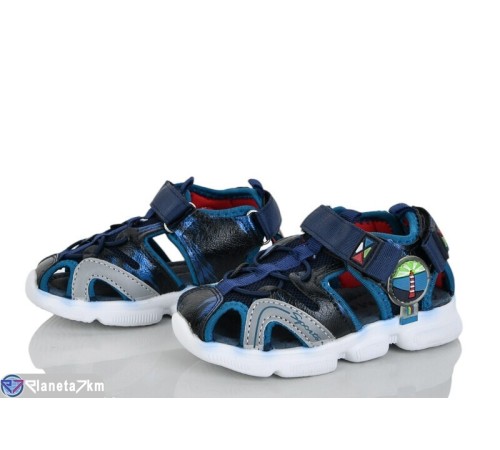 Сандалі дитячі на літо (8 пар р.21-26) синій  "Laifakids"