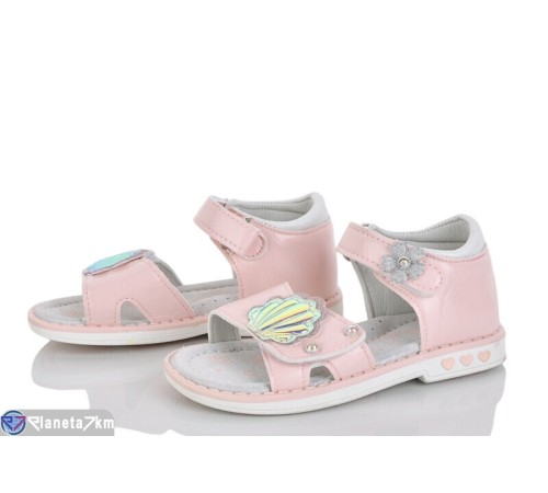 Дитячі босоніжки на літо (8 пар р.22-27) рожевий  "Laifakids"