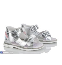 Дитячі босоніжки на літо (8 пар р.26-31) срібний  "Laifakids"