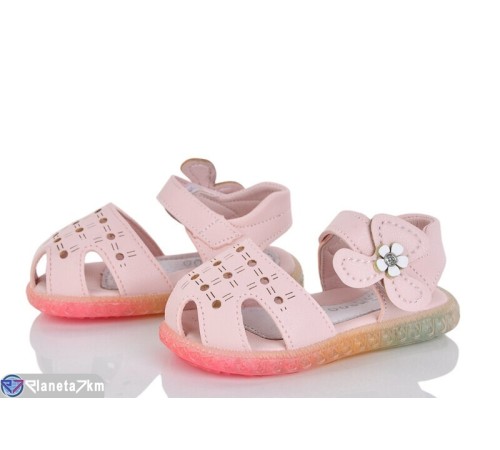 Дитячі босоніжки на літо (8 пар р.17-21) рожевий  "Laifakids"