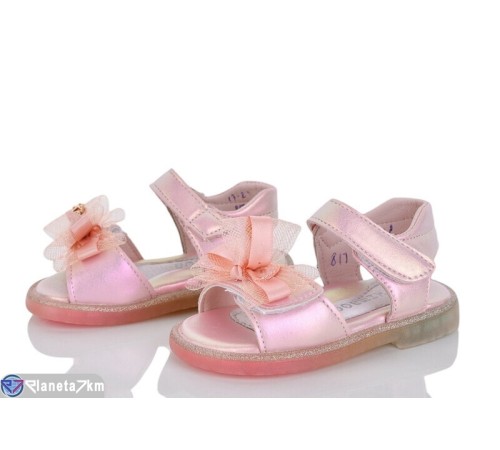 Дитячі босоніжки на літо (8 пар р.17-21) рожевий  "Laifakids"
