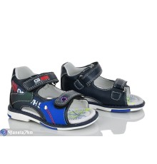 Сандалі дитячі на літо (8 пар р.19-24) синій  "Laifakids"