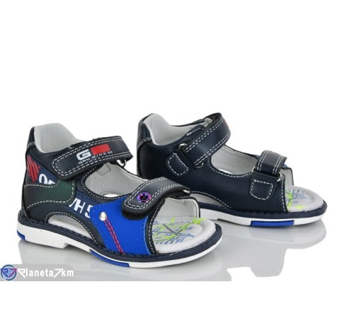 Сандалі дитячі на літо (8 пар р.19-24) синій  "Laifakids"