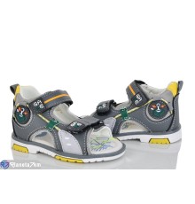 Сандалі дитячі на літо (8 пар р.20-25) сірий  "Laifakids"